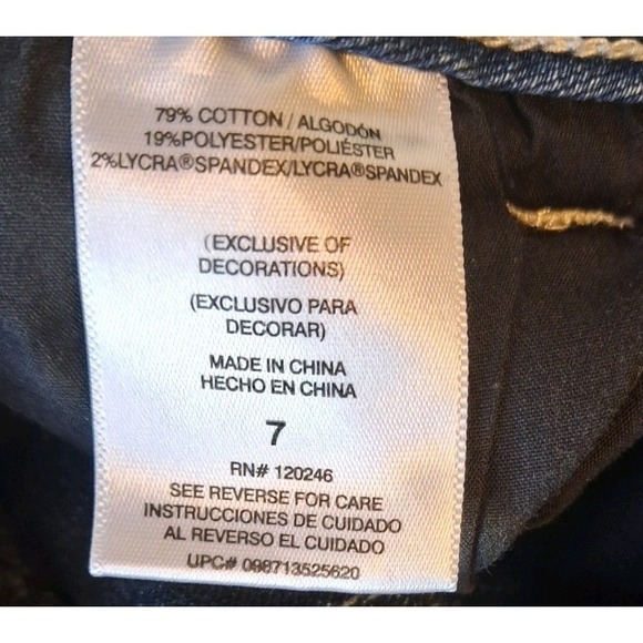 Wallflower Light Wash Jeans Size 7 Boot Cut Faded - Picture 9 of 10